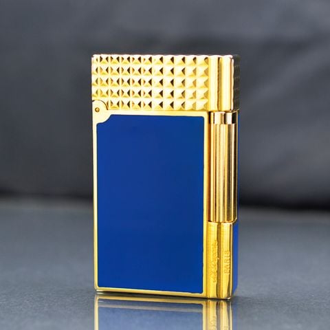 Bật lửa ST Dupont Hong Kong sơn mài nắp kẻ ô vuông D168