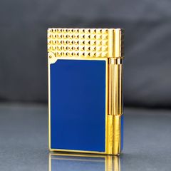 Bật lửa ST Dupont Hong Kong sơn mài nắp kẻ ô vuông D168