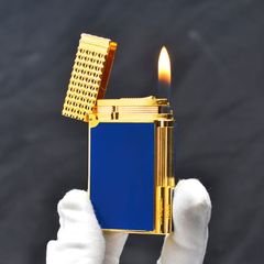 Bật lửa ST Dupont Hong Kong sơn mài nắp kẻ ô vuông D168