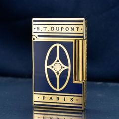 Bật lửa Dupont sơn mài màu đỏ bạc D74