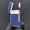 Bật lửa ST Dupont sơn xanh viền bạc D37