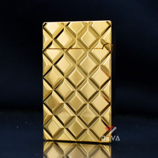 Bật lửa ST Dupont Hồng Kông Vân 3D Kim Cương Vuông Chéo D71