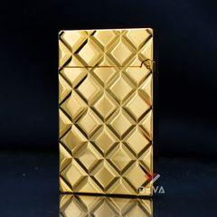 Bật lửa ST Dupont Hồng Kông Vân 3D Kim Cương Vuông Chéo D71