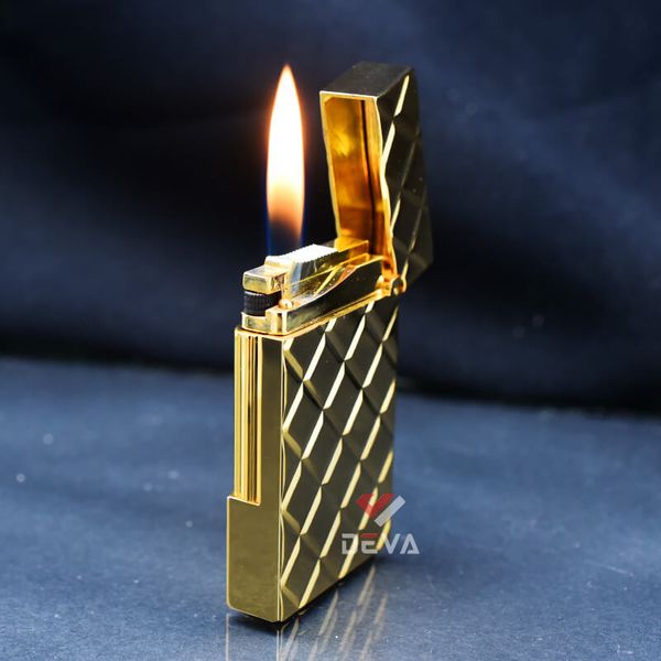 Bật lửa ST Dupont Hồng Kông Vân 3D Kim Cương Vuông Chéo D71