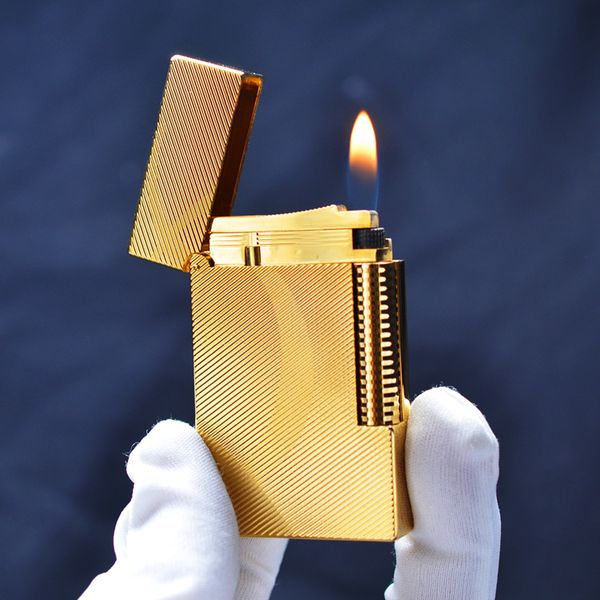 Bật lửa Dupont kẻ chéo họa tiết chữ D chìm D73