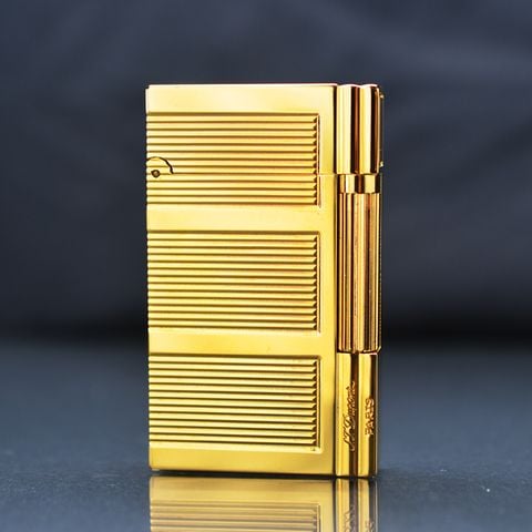 Bật lửa Dupont vàng kẻ ngang D104