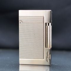 Bật lửa ST Dupont viền vàng vân kẻ ngang D219