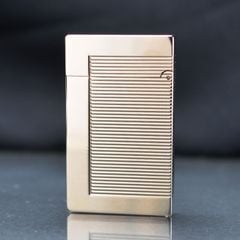 Bật lửa ST Dupont viền vàng vân kẻ ngang D219