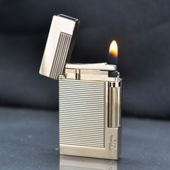 Bật lửa ST Dupont viền vàng vân kẻ ngang D219