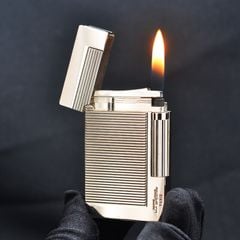Bật lửa ST Dupont viền vàng vân kẻ ngang D219