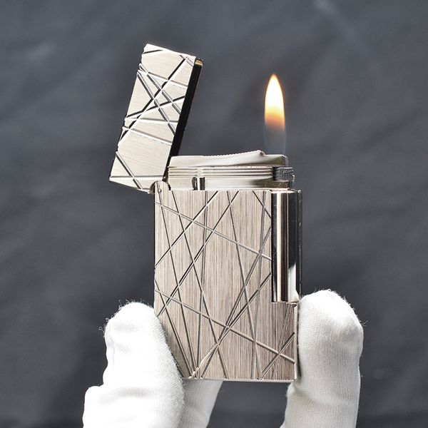 Bật lửa ST Dupont kẻ chìm chéo Độc Lạ D186