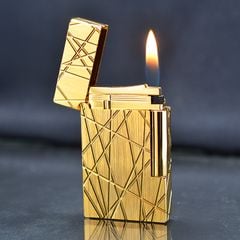 Bật lửa ST Dupont kẻ chìm chéo Độc Lạ D186