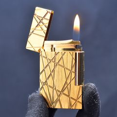 Bật lửa ST Dupont kẻ chìm chéo Độc Lạ D186