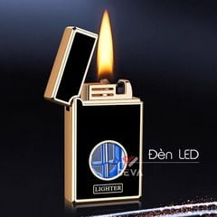 Bật lửa xăng cảm ứng điện từ bình trong suốt 8823