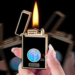 Bật lửa xăng cảm ứng điện từ bình trong suốt 8823