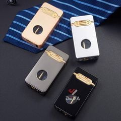 Bật lửa xăng cảm ứng điện tử bình trong suốt HT-2315