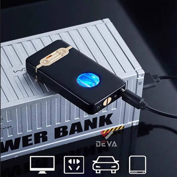 Bật lửa xăng cảm ứng điện tử bình trong suốt HT-2315