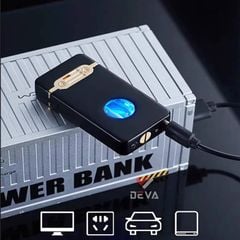 Bật lửa xăng cảm ứng điện tử bình trong suốt HT-2315