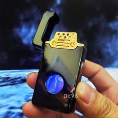 Bật lửa xăng cảm ứng điện tử bình trong suốt HT-2315