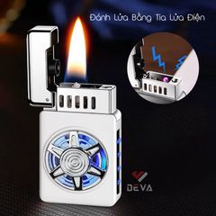 Bật lửa xăng cảm ứng điện tử bánh xe xoay HT9012