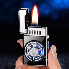 Bật lửa xăng cảm ứng điện tử bánh xe xoay HT9012