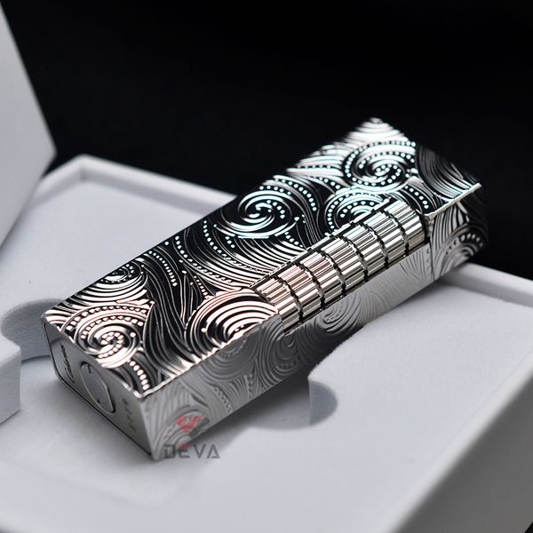 Bật lửa xăng đá Calories Vân Nổi Hoa Văn Xoán Ốc 3D CL07