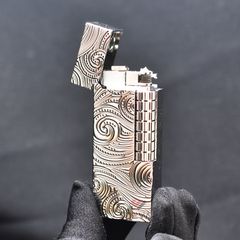 Bật lửa xăng đá Calories Vân Nổi Hoa Văn Xoán Ốc 3D CL07