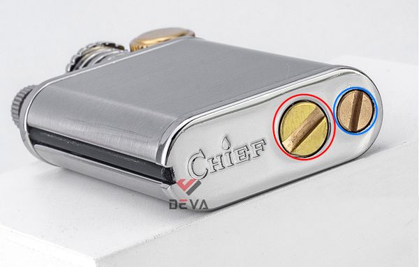 Mẫu bật lửa kèm diêm xăng Chief CF210