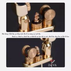 Bật lửa xăng đá chính hãng Chief nắp chụp dáng mỏng CF316