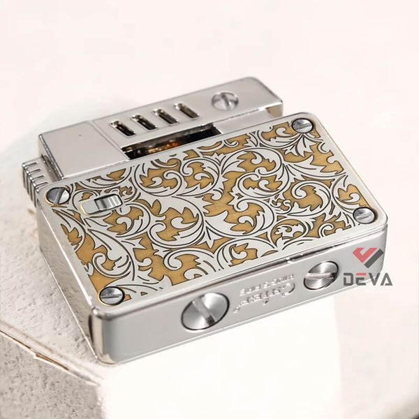 Bật lửa xăng đá Chief 2 bấc đánh lửa tự động CF707