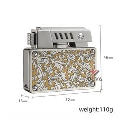 Bật lửa xăng đá Chief 2 bấc đánh lửa tự động CF707