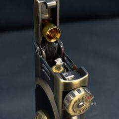 Bật lửa xăng đá Honest bọc da đính đá BCZ 786