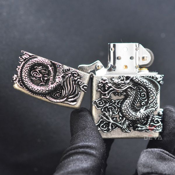 Bật lửa chính hãng Zorro Ốp Tượng Rồng Nổi 3D Z91723