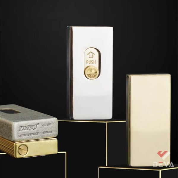 Bật lửa xăng đá chính hãng Zorro cần gạt nắp trượt Z739