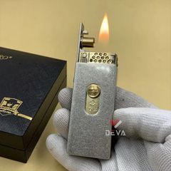 Bật lửa xăng đá chính hãng Zorro cần gạt nắp trượt Z739