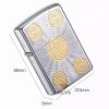 Bật lửa xăng đá Zorro khắc chữ phúc mạ vàng bản giới hạn Z92109