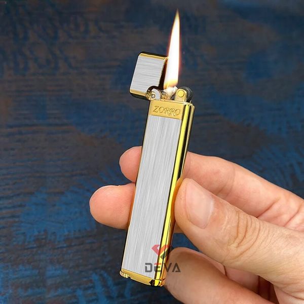 Bật lửa xăng đá chính hãng Zorro mini siêu nhỏ gọn Z668