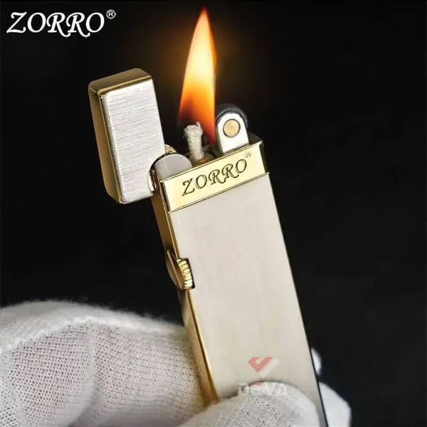 Bật lửa chính hãng Zorro xăng đá siêu nhỏ gọn series Z725