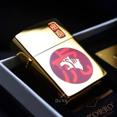 Bật lửa Zorro Vàng Họa Tiết Đầu Hổ Z91814