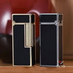 Bật lửa xăng đá chính hãng Zorro sơn mài đen dáng nhỏ Z728