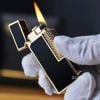 Bật lửa xăng đá chính hãng Zorro sơn mài đen dáng nhỏ Z728