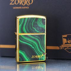 Bật lửa Zorro Sơn Mài Họa Tiết Lông Công Bản Giới Hạn Z91812