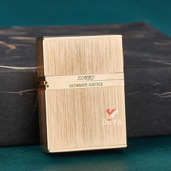 Bật lửa xăng đá chính hãng Zorro vỏ dày vân xước ZL7