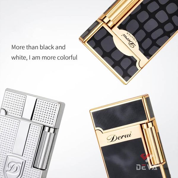 Bật lửa xăng đá chính hãng Derui phong cách hiện đại DR519