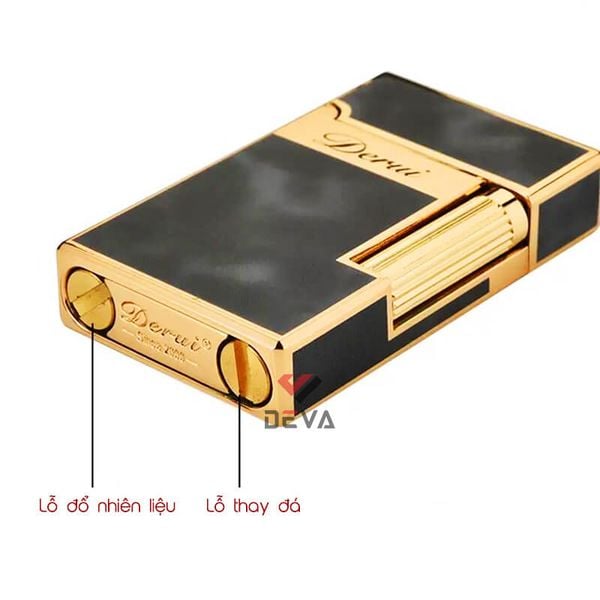 Bật lửa xăng đá chính hãng Derui phong cách hiện đại DR519