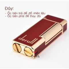 Bật lửa xăng đá chính hãng Derui phong cách thời trang DR517