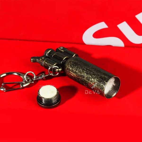 Bật lửa xăng đá chính hãng Dolphin móc khóa hình chai rượu HY-739