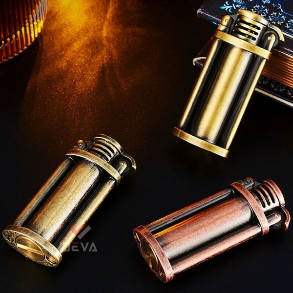 Bật lửa xăng đá phong cách giả cổ retro DC1-2