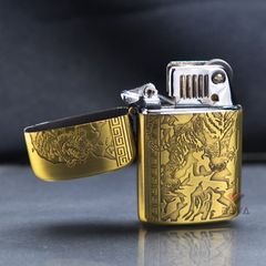 Bật Lửa Ronson Khắc Sâu Hổ Núi R11