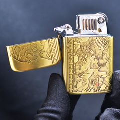 Bật Lửa Ronson Khắc Sâu Hổ Núi R11